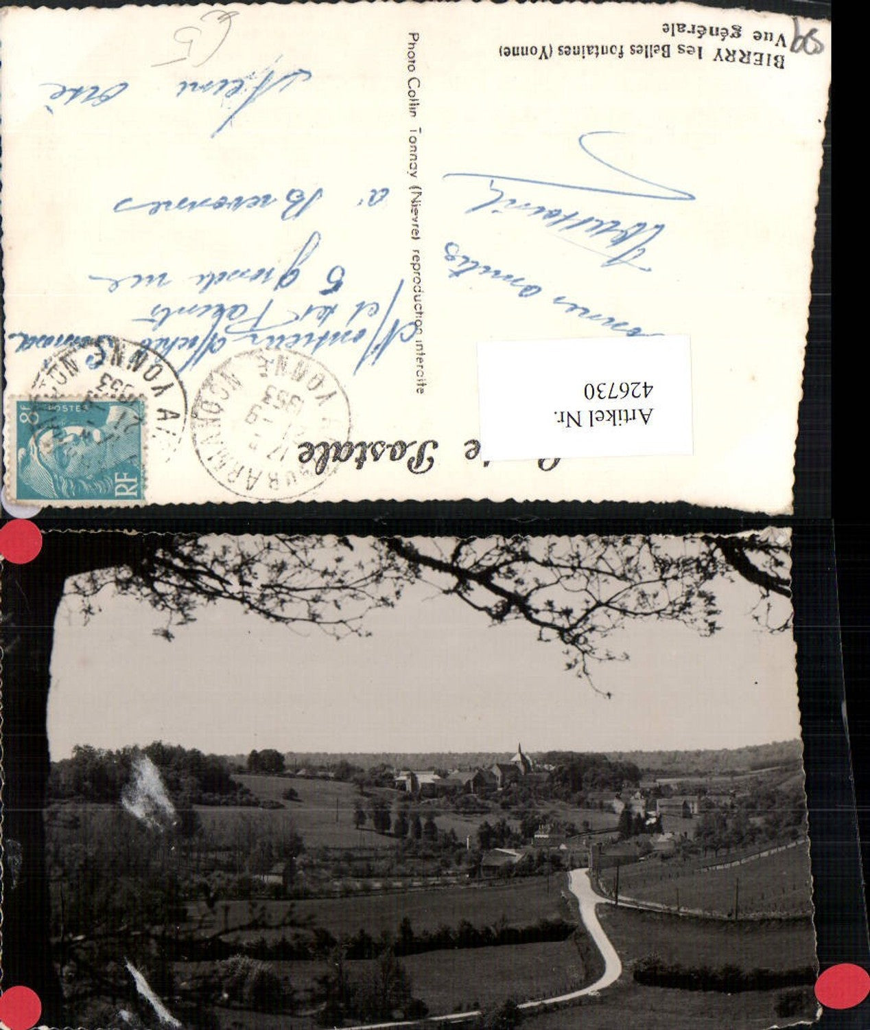 426730,Burgund Yonne Bierry les Belles fontaines Vue generale Totale