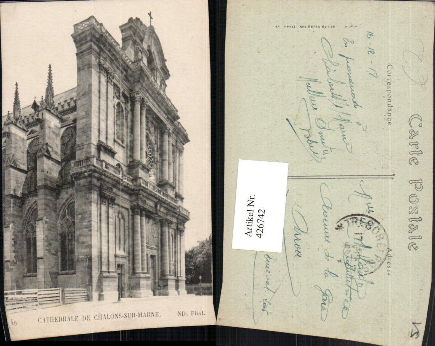 426742,Champagne-Ardenne Marne Chalons-sur-Marne Cathedrale Kirche