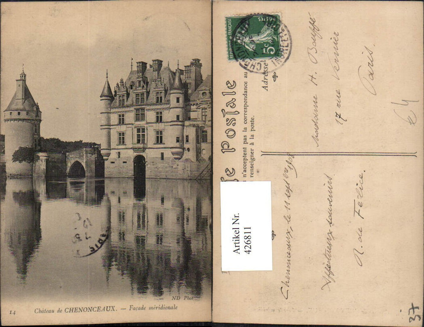 426811,Centre Indre-et-Loire Chenonceaux Chateau Schloss