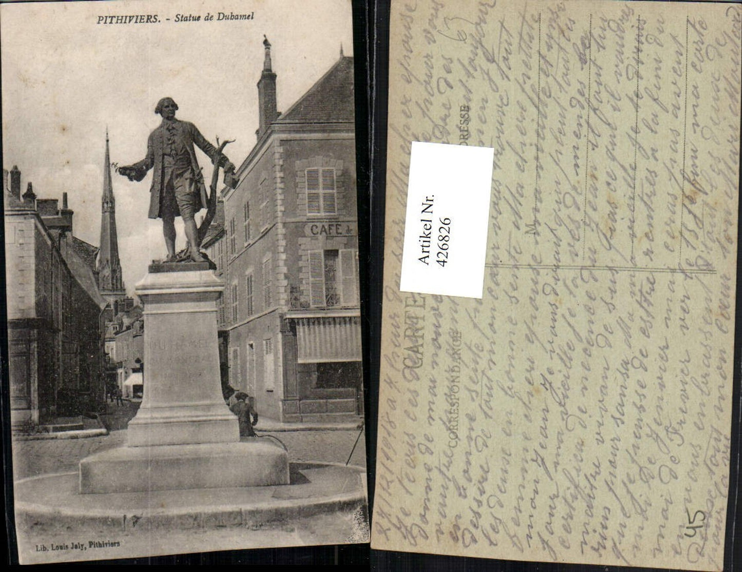 426826,Centre Loiret Pithiviers Statue de Dubamel monument