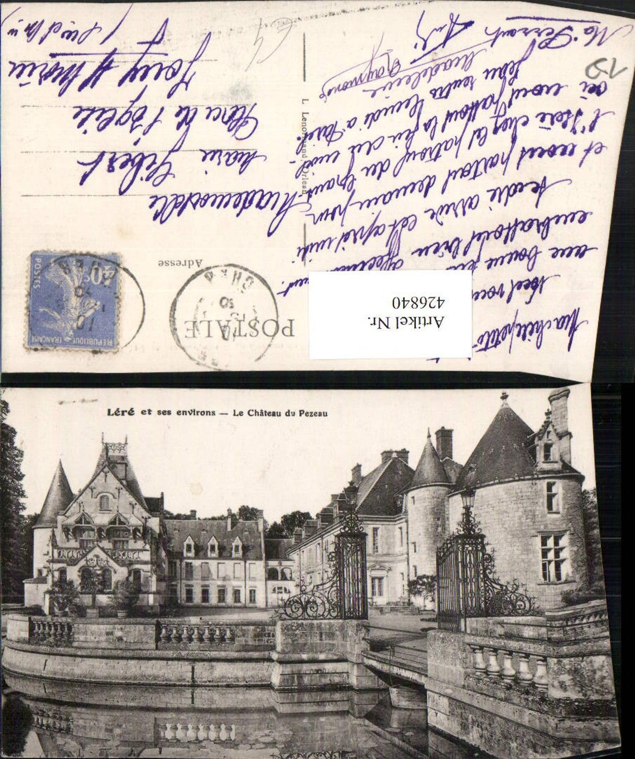 426840,Centre Cher Lere Le Chateau du Pezeau Schloss