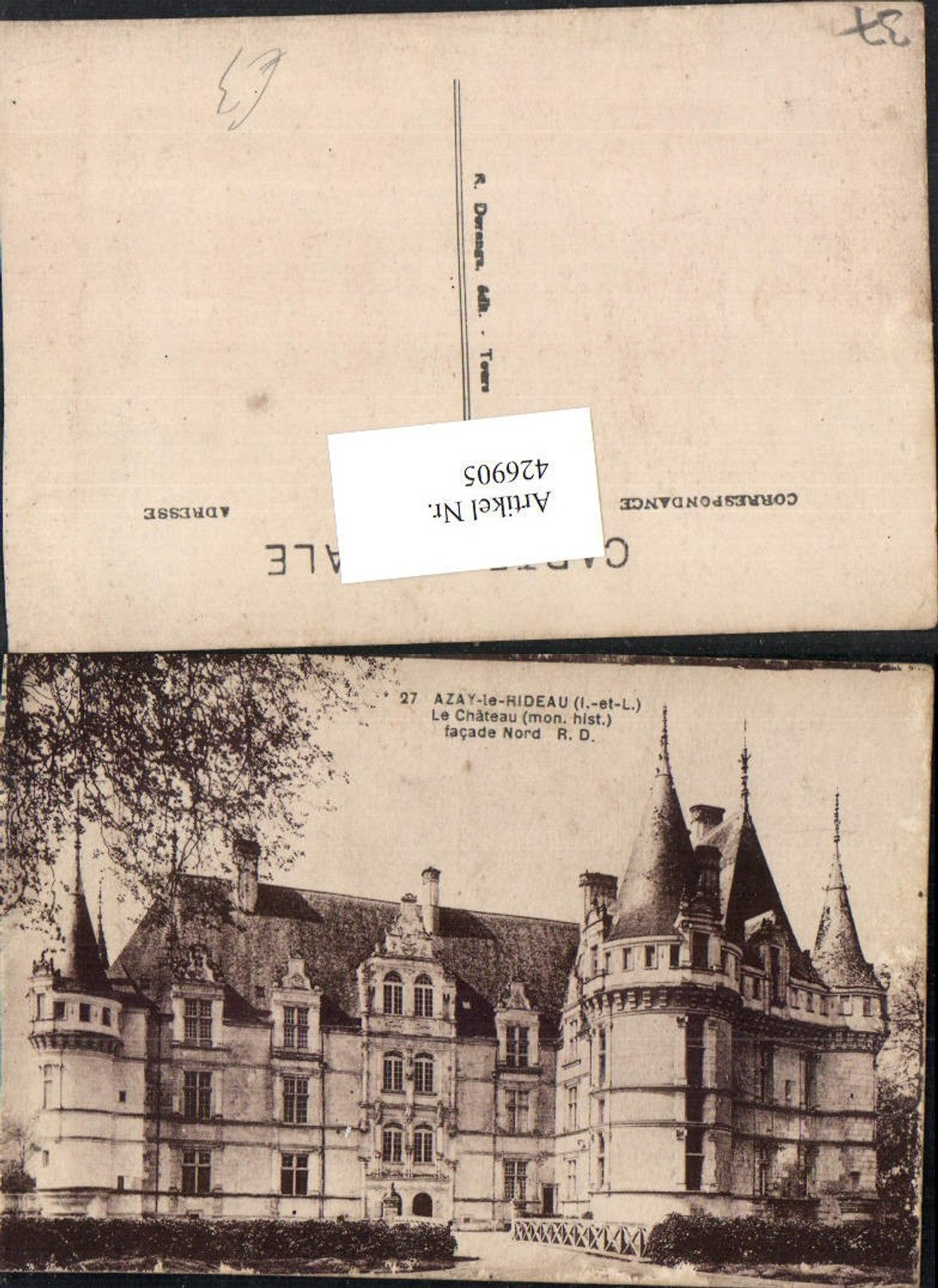 426905,Centre Indre-et-Loire Azay-le-Rideau Le Chateau Schloss