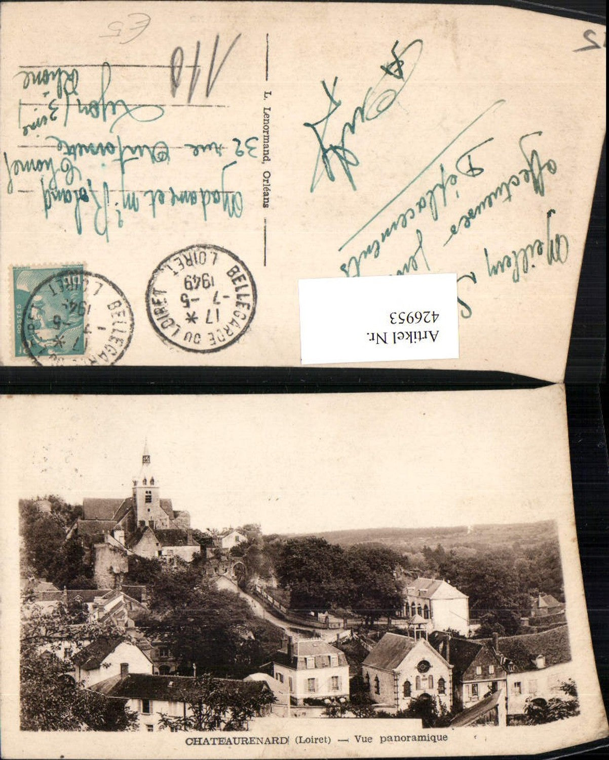 426953,Centre Loiret Chateaurenard Vue panoramique Teilansicht