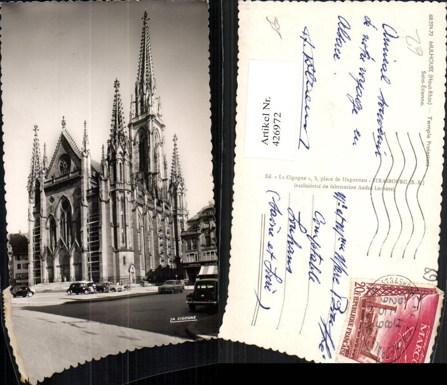 426972,Elsass Haut-Rhin Mulhouse Temple Protestant Saint-Etienne Kirche