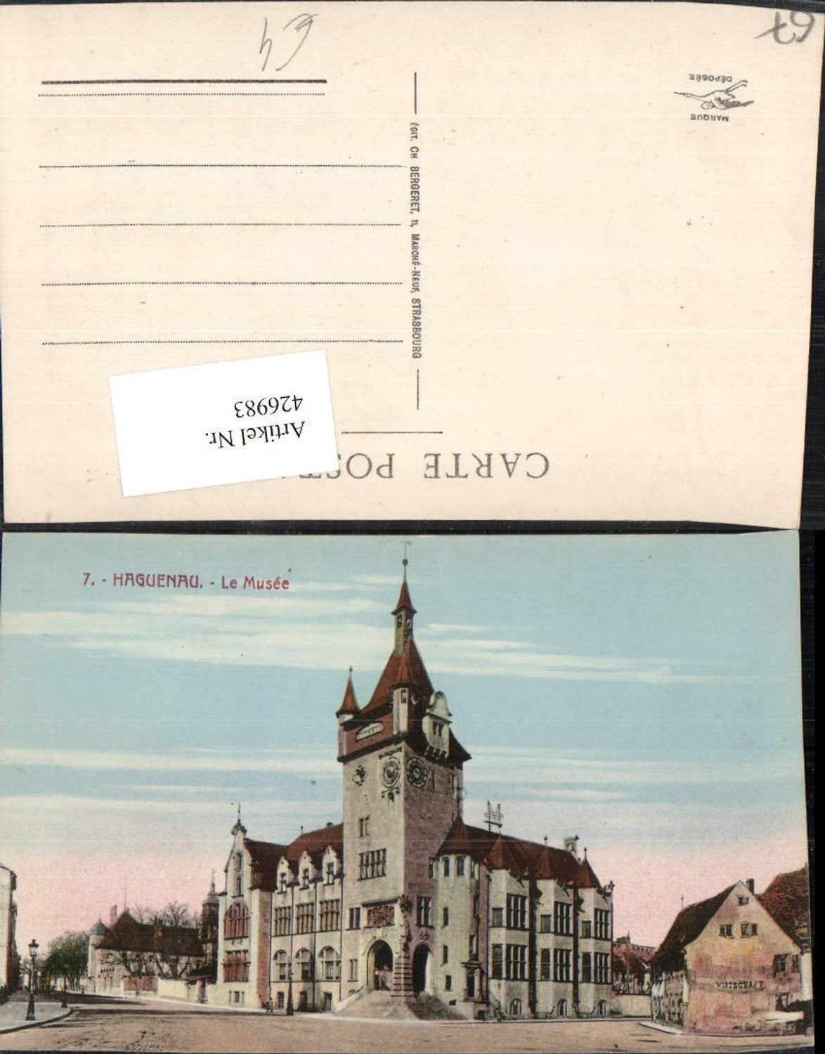426983,Elsass Bas-Rhin Haguenau Le Musee Museum