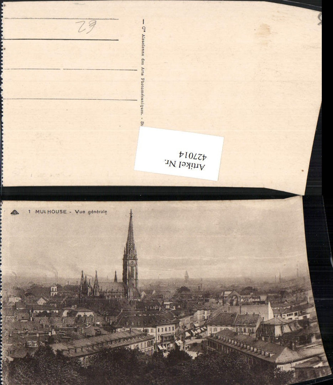 427014,Elsass Haut-Rhin Mulhouse Vue generale Totale