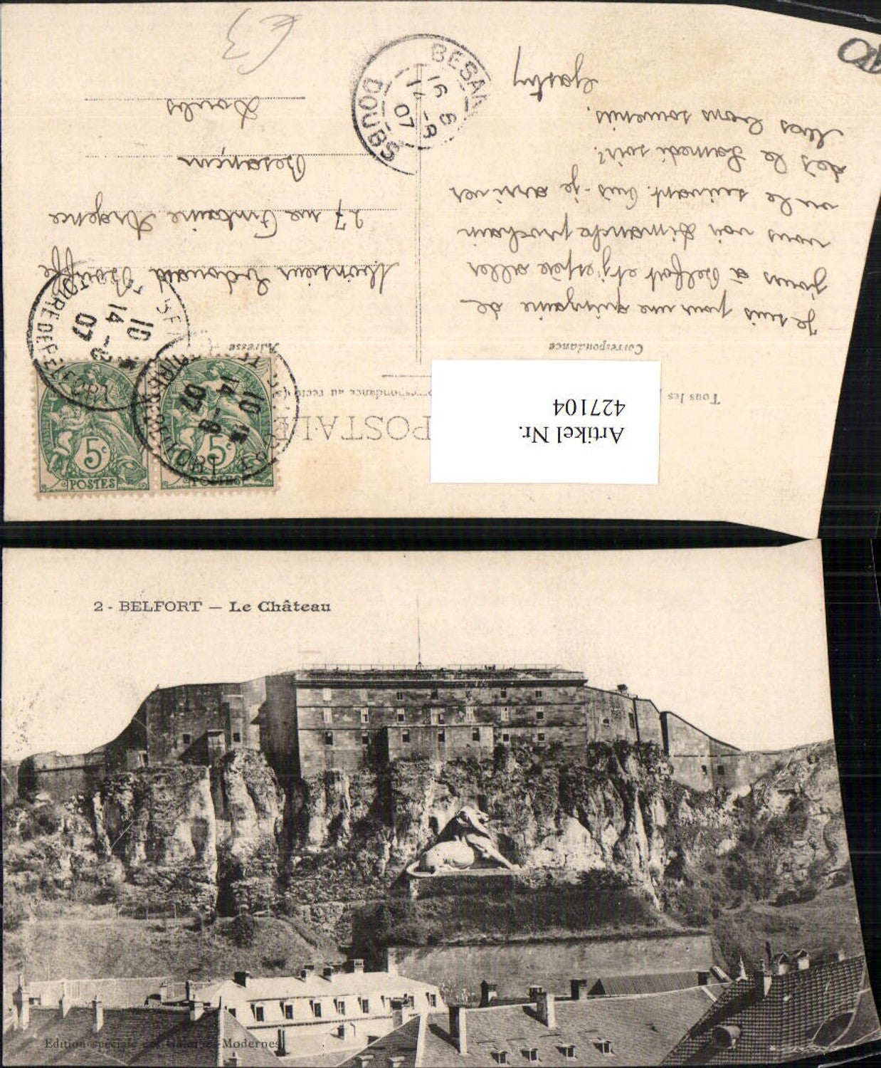 427104,Franche-Comte Territoire-de-Belfort Belfort Le Chateau Schloss
