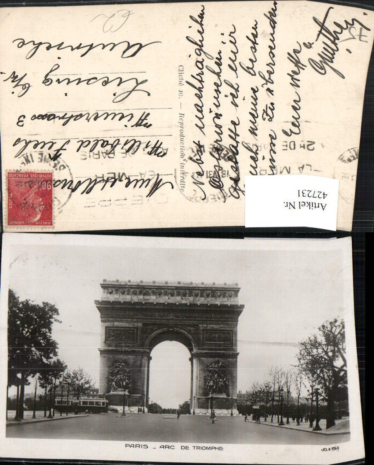 427231,Ile-de-France Paris Arc de Triomphe Triumphbogen Torbogen