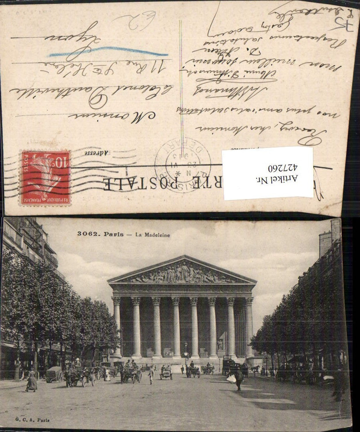 427260,Ile-de-France Paris La Madeleine Kirche Gebäude Säulen