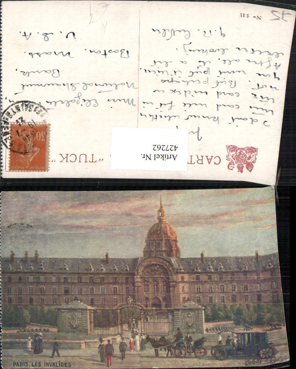 427262,Künstler AK Ile-de-France Paris Les Invalides Gebäude