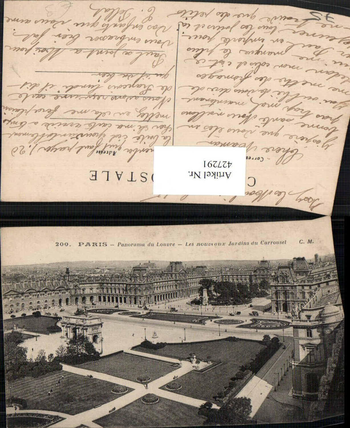 427291,Ile-de-France Paris Panorama du Louvre Jardins du Carrousel Park