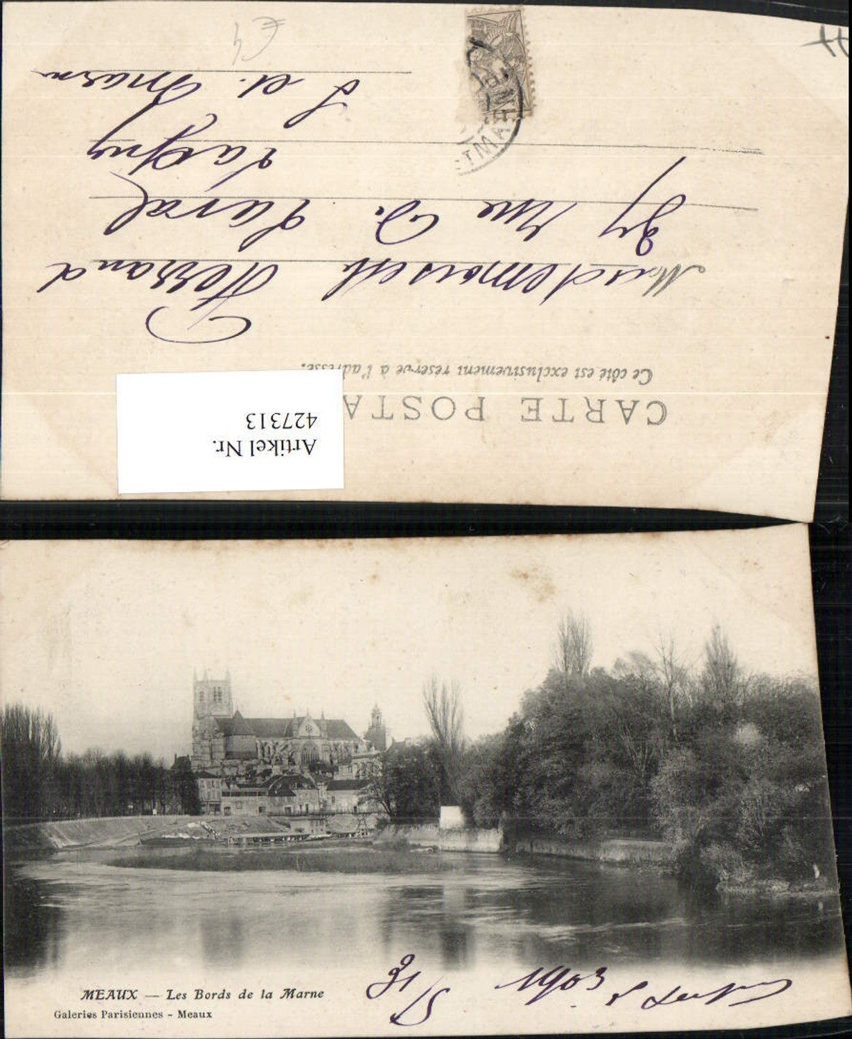 427313,Ile-de-France Seine-et-Marne Meaux Les Bords de la Marne Fluss Kirche