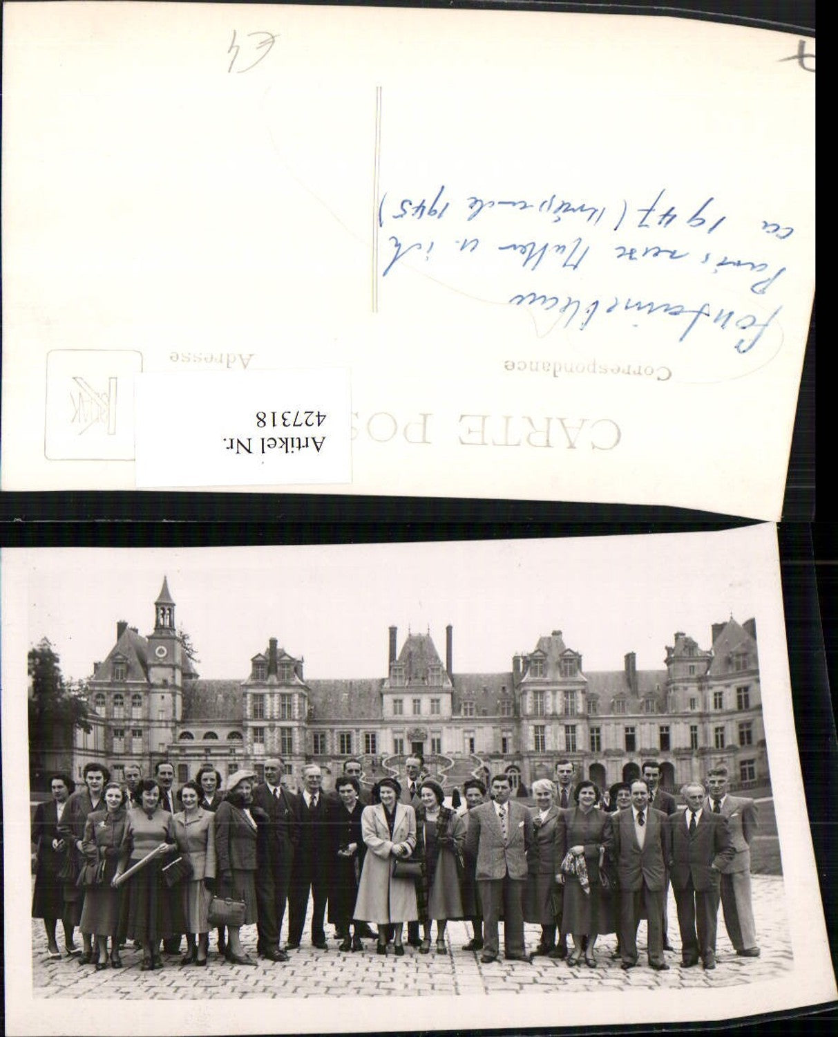 427318,Ile-de-France Seine-et-Marne Fontainebleau Schloss Gruppenbild