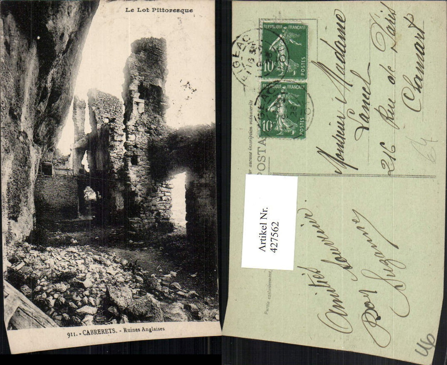 427562,Midi-Pyrenees Lot Cabrerets Ruines Anglaises Ruine