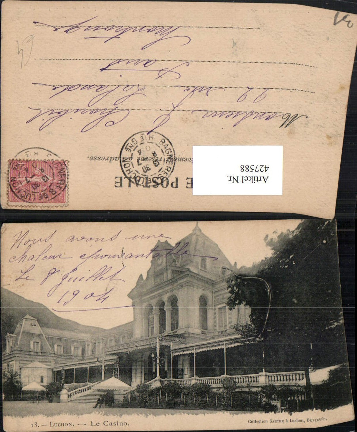 427588,Midi-Pyrenees Haute-Garonne Luchon Le Casino