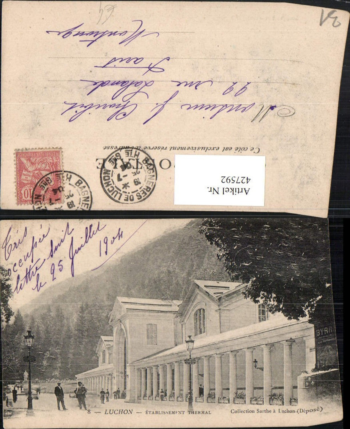427592,Midi-Pyrenees Haute-Garonne Luchon Etablissement Thermal