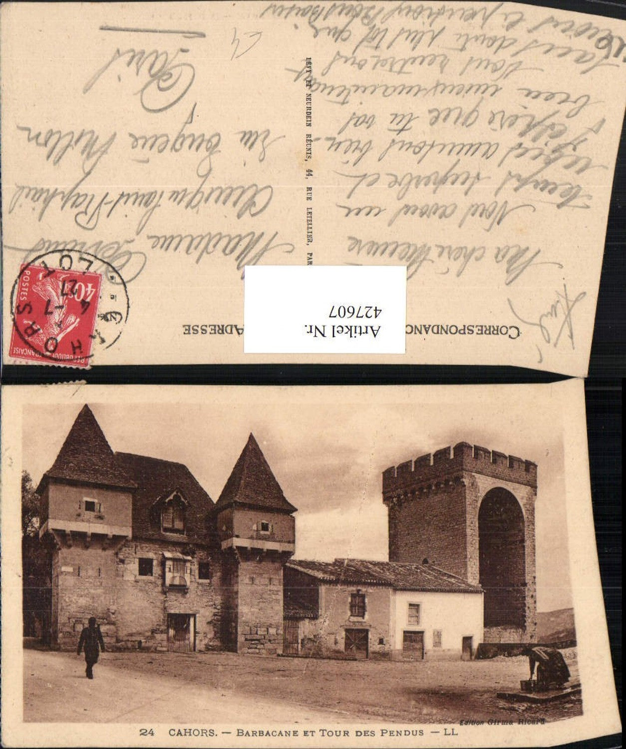 427607,Midi-Pyrenees Lot Cahors Barbacane et Tour des Pendus Turm