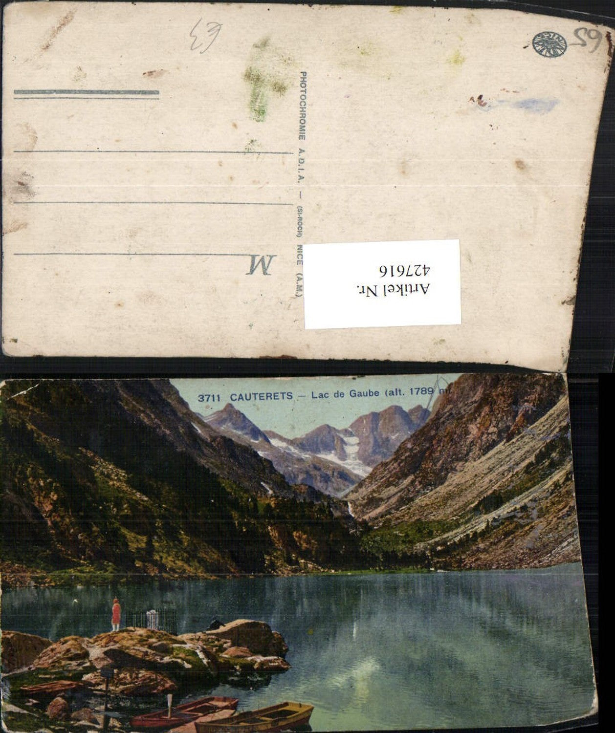 427616,Midi-Pyrenees Hautes-Pyrenees Cauterets Lac de Gaube See Bergkulisse