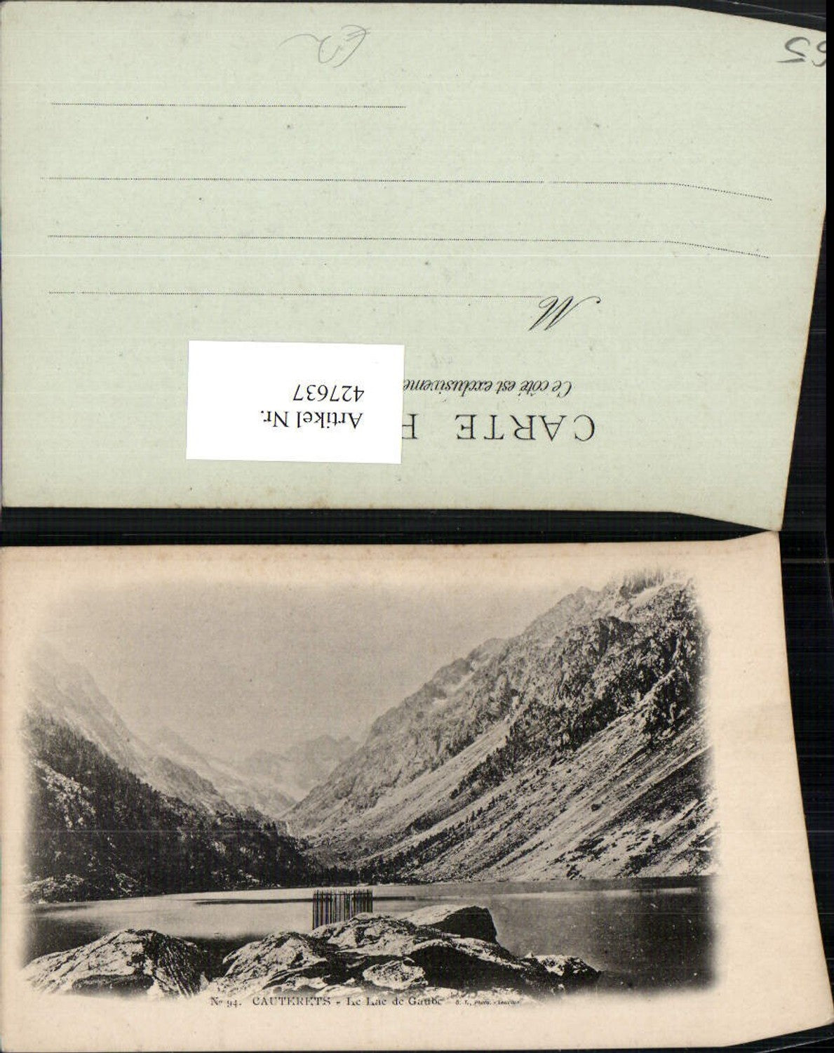 427637,Midi-Pyrenees Hautes-Pyrenees Cauterets Le Lac de Gaube See Bergkulisse