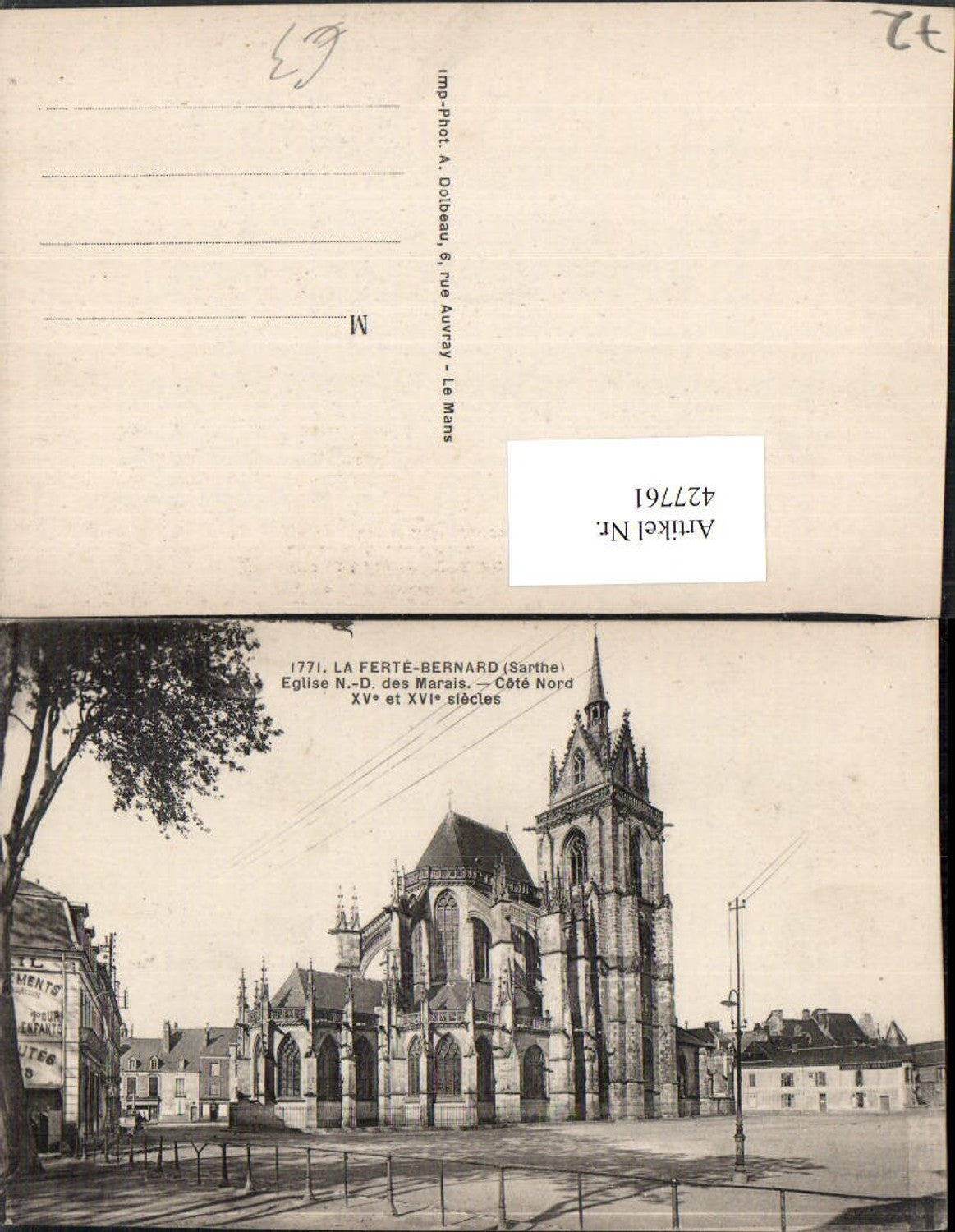 427761,Pays de la Loire Sarthe La Ferte-Bernard Eglise Notre-Dame des Marais Kirche