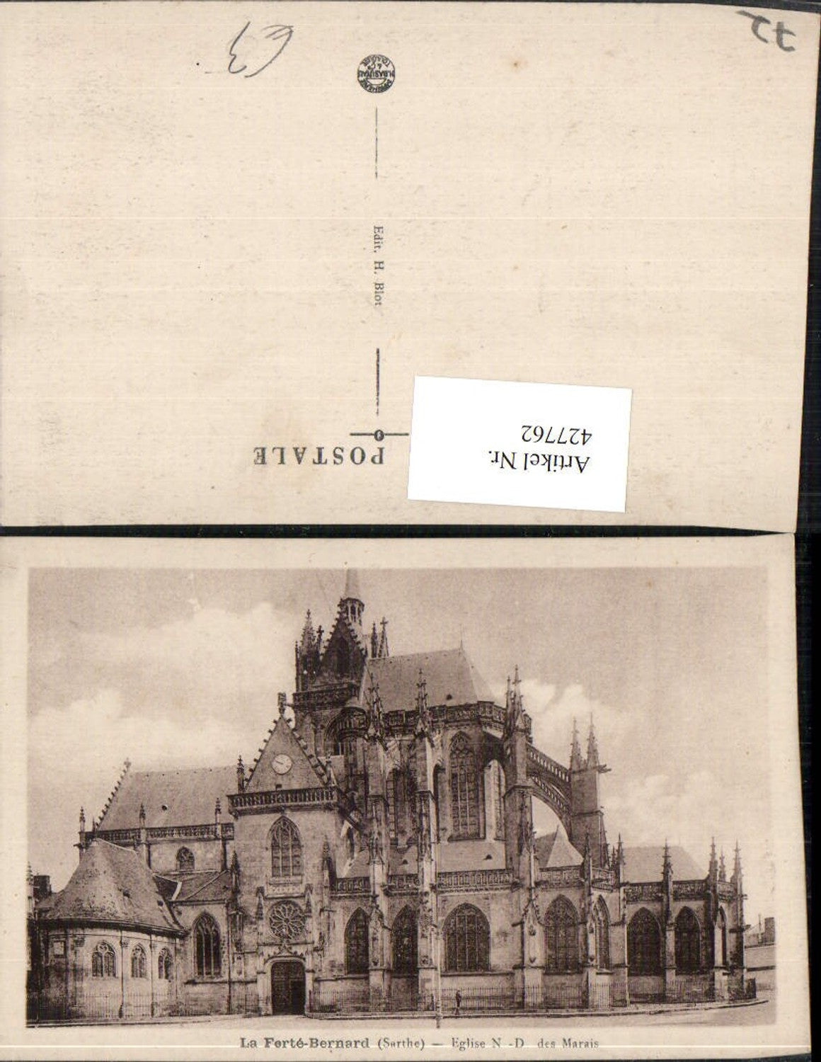 427762,Pays de la Loire Sarthe La Ferte-Bernard Eglise Notre-Dame des Marais Kirche