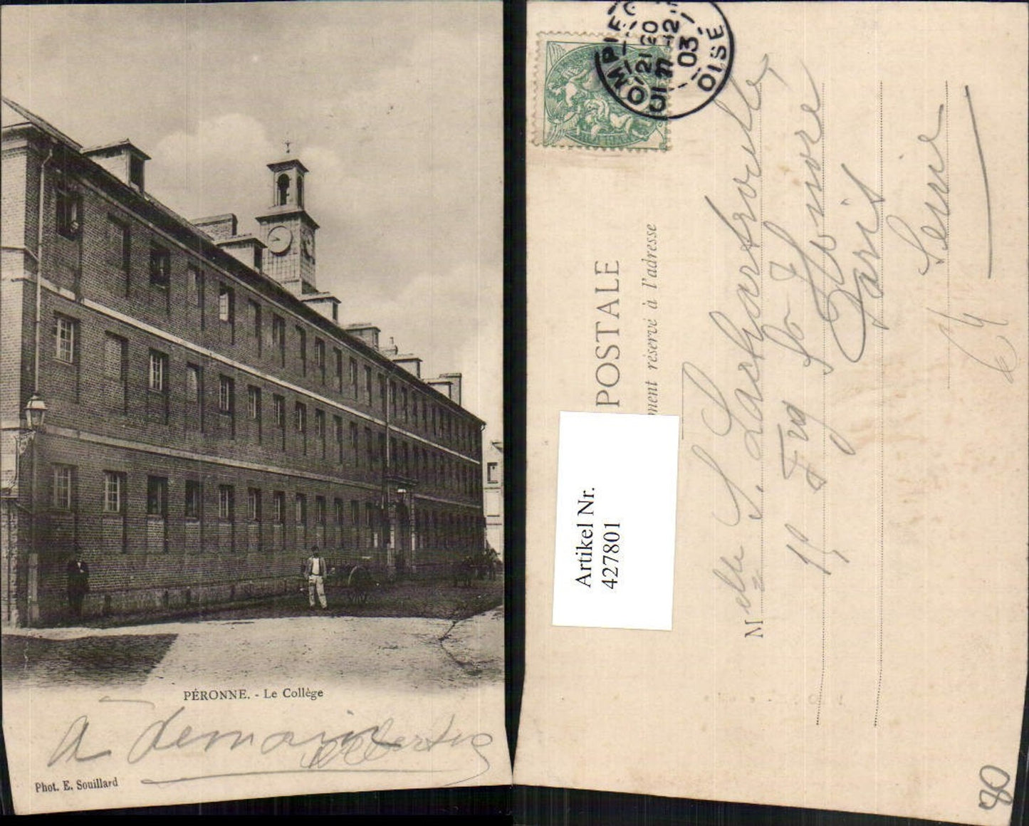 427801,Picardie Somme Peronne Le College Gebäude