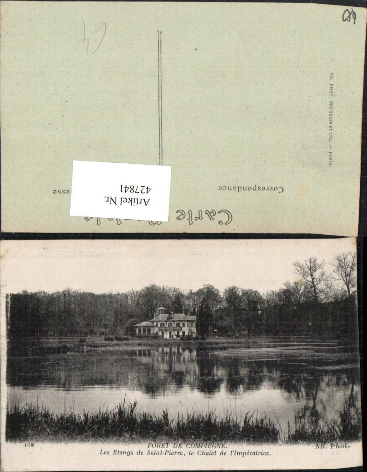 427841,Picardie Oise Foret de Compiegne Les Etangs de Saint-Pierre le Chalet de l'Imperatrice