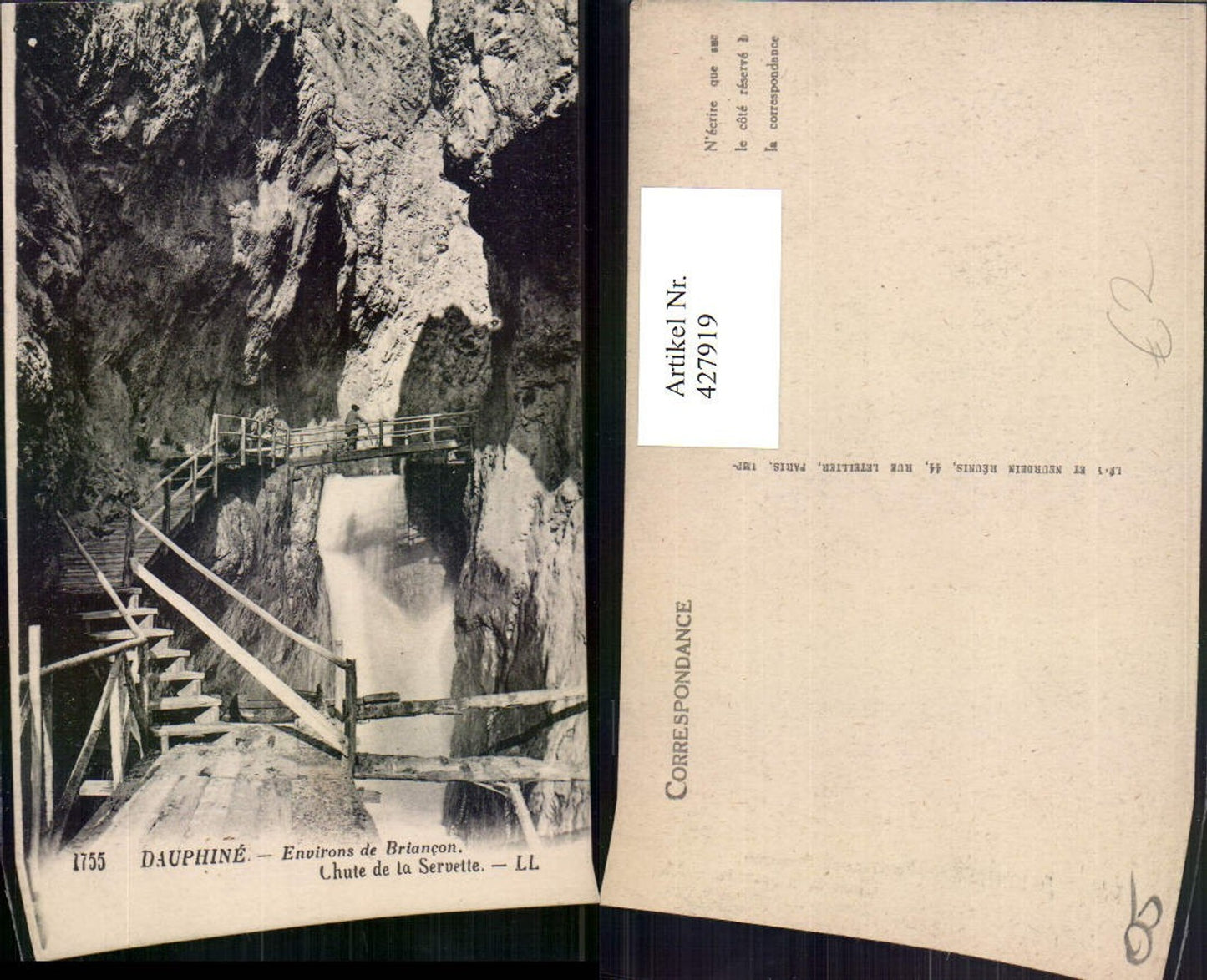 427919,Provence-Alpes-Cote-Azur Hautes-Alpes Briancon Chute de la Servette Schlucht