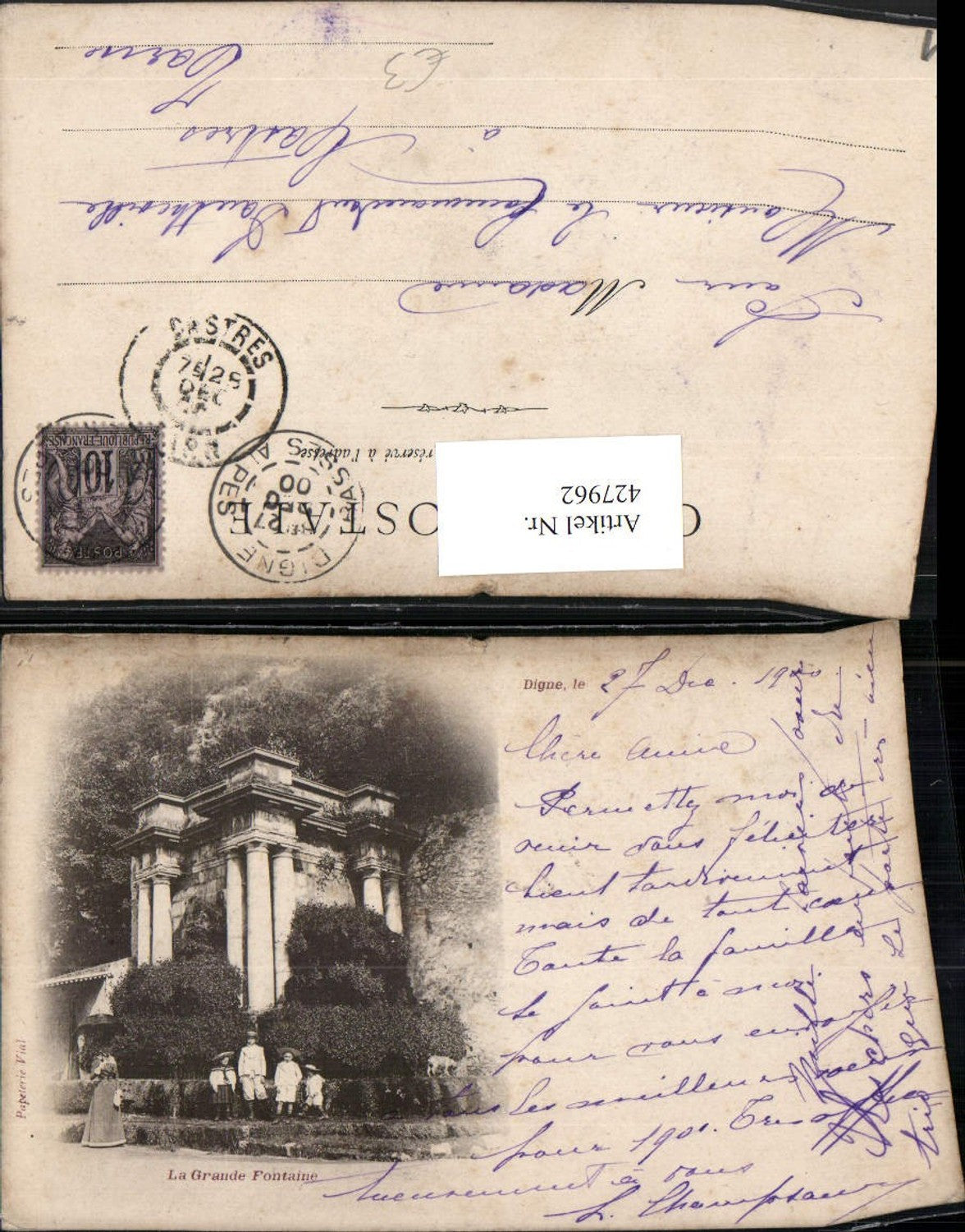 427962,Provence-Alpes-Cote-Azur Alpes-de-Haute-Provence Digne La Grande Fontaine Brunnen