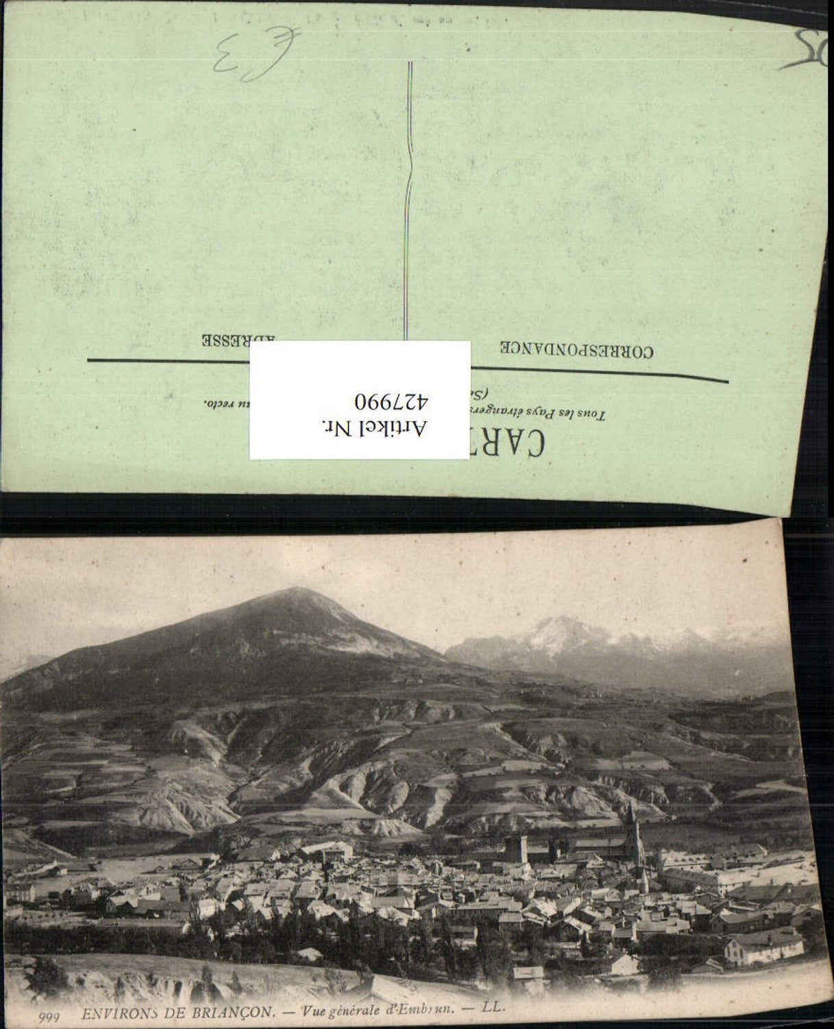 427990,Provence-Alpes-Cote-Azur Hautes-Alpes Briancon Vue generale Embrun Totale