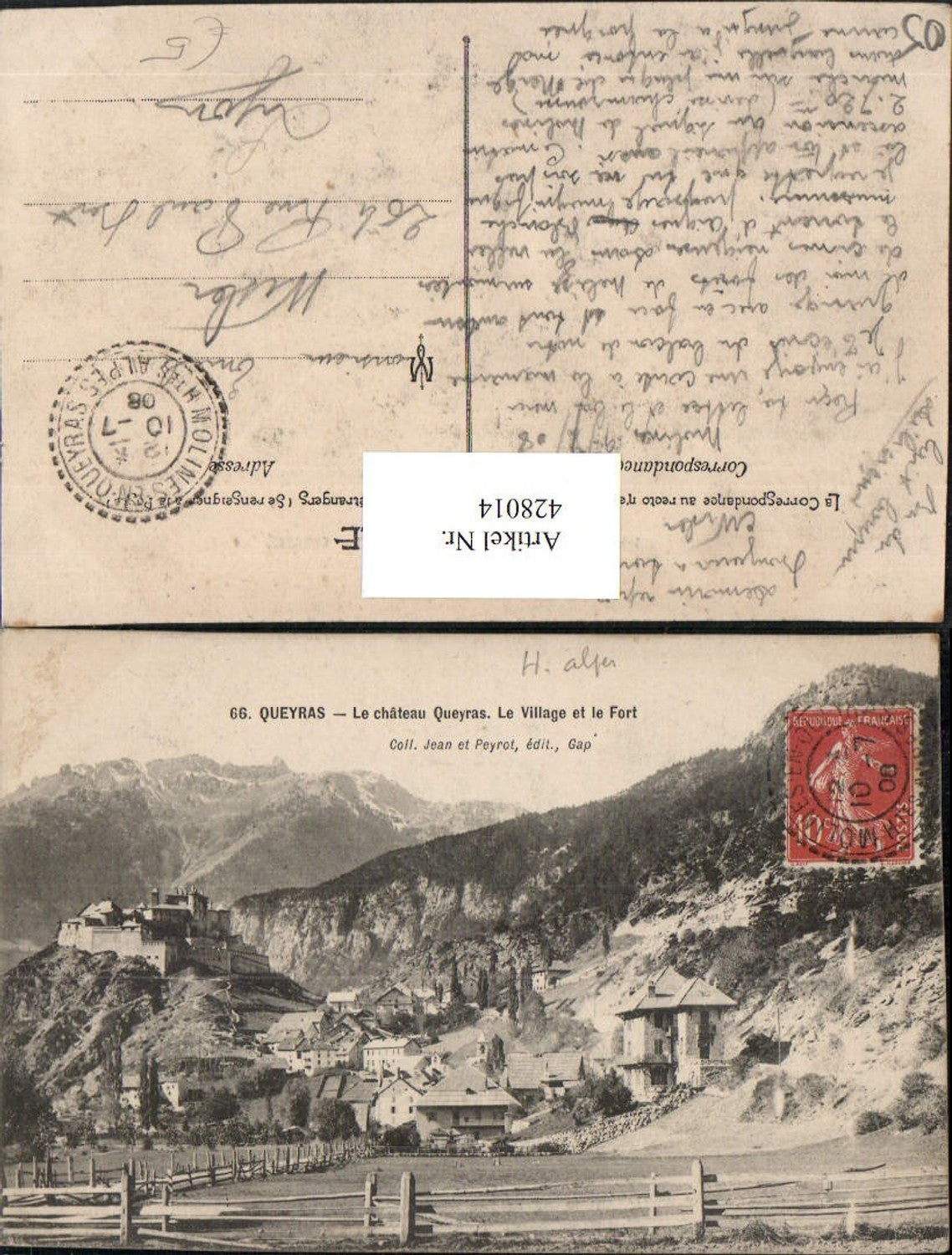 428014,Provence-Alpes-Cote-Azur Hautes-Alpes Queyras Le Chateau et Fort Festung