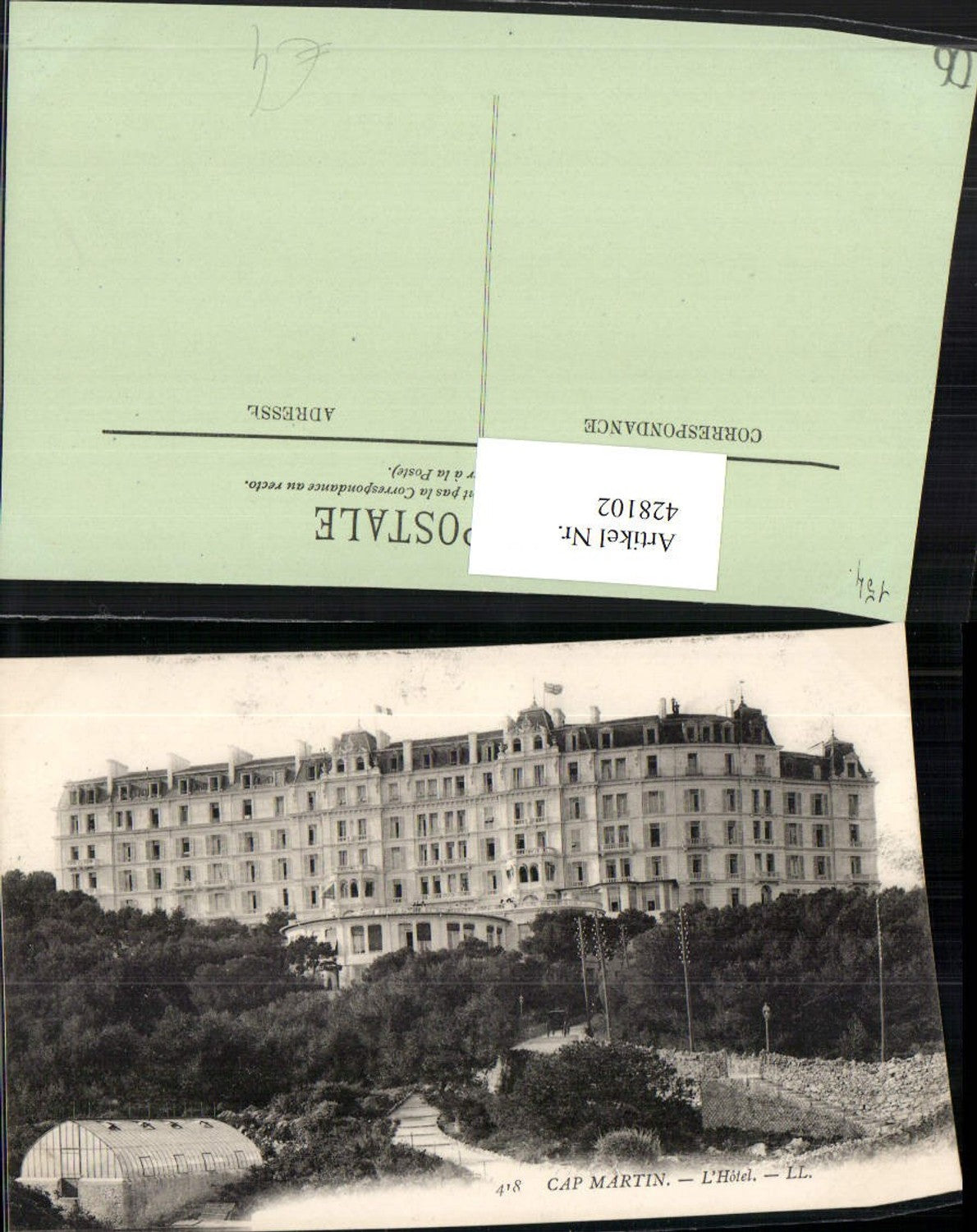 428102,Provence-Alpes-Cote-Azur Alpes-Maritimes Cap Martin L'Hotel building