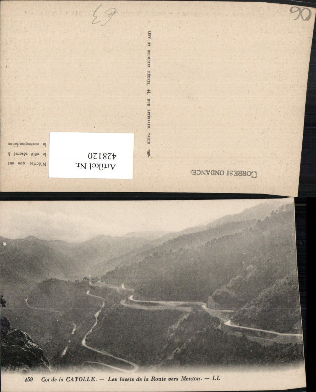 428120,Provence-Alpes-Cote-Azur Alpes Maritimes Col de la Cayolle Straße Bergkulisse