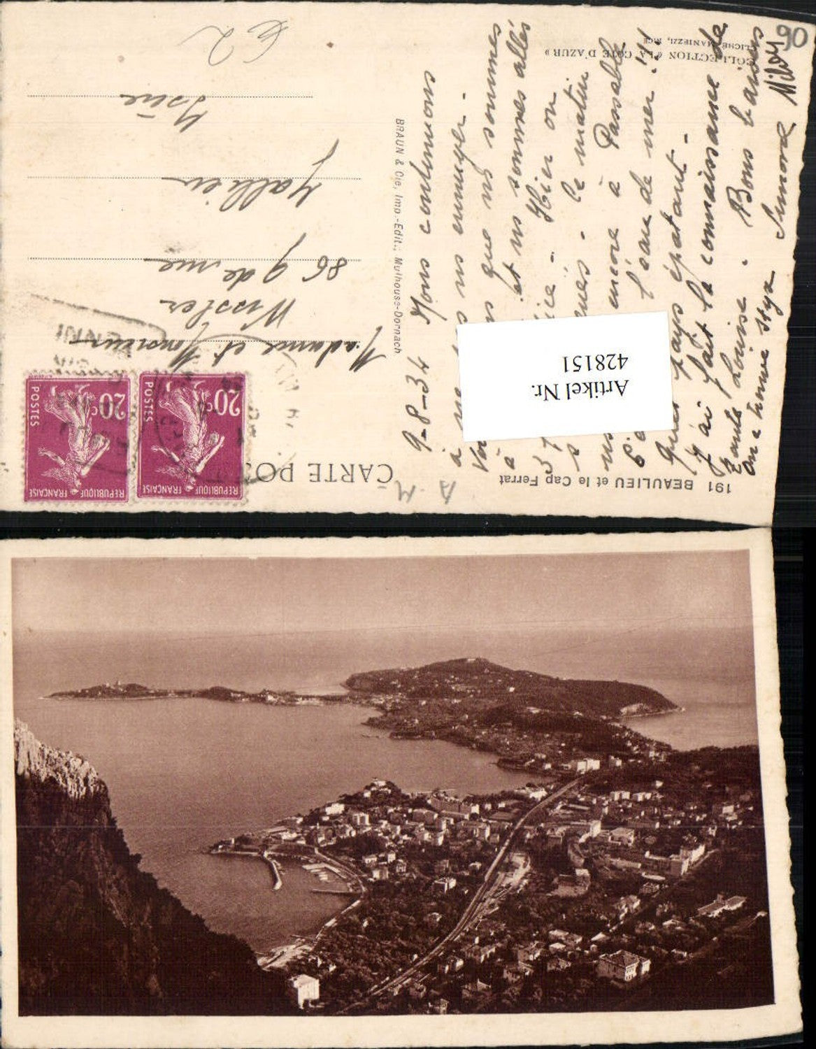 428151,Provence-Alpes-Cote-Azur Alpes Maritimes Beaulieu et le Cap Ferrat Totale