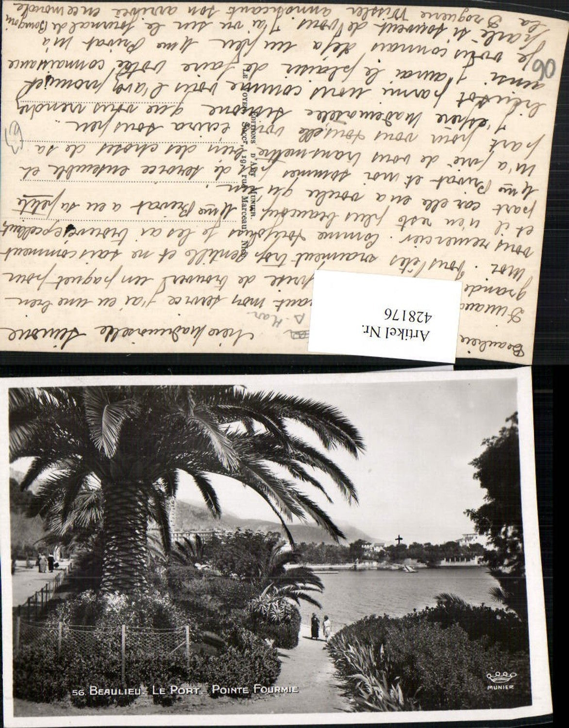 428176,Provence-Alpes-Cote-Azur Alpes Maritimes Beaulieu Le Port Pointe Fourmie Palme