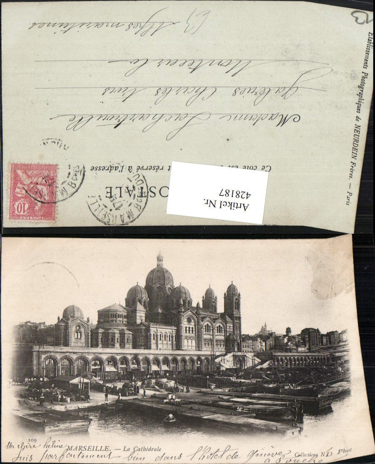 428187,Provence-Alpes-Cote-Azur Bouches-de-Rhone Marseille La Cathedrale Kirche