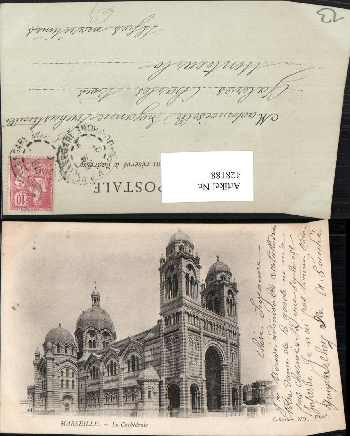 428188,Provence-Alpes-Cote-Azur Bouches-de-Rhone Marseille La Cathedrale Kirche