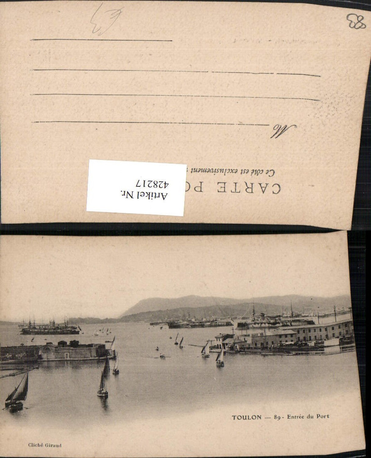 428217,Provence-Alpes-Cote-Azur Var Toulon Entree du Port Hafen Boote