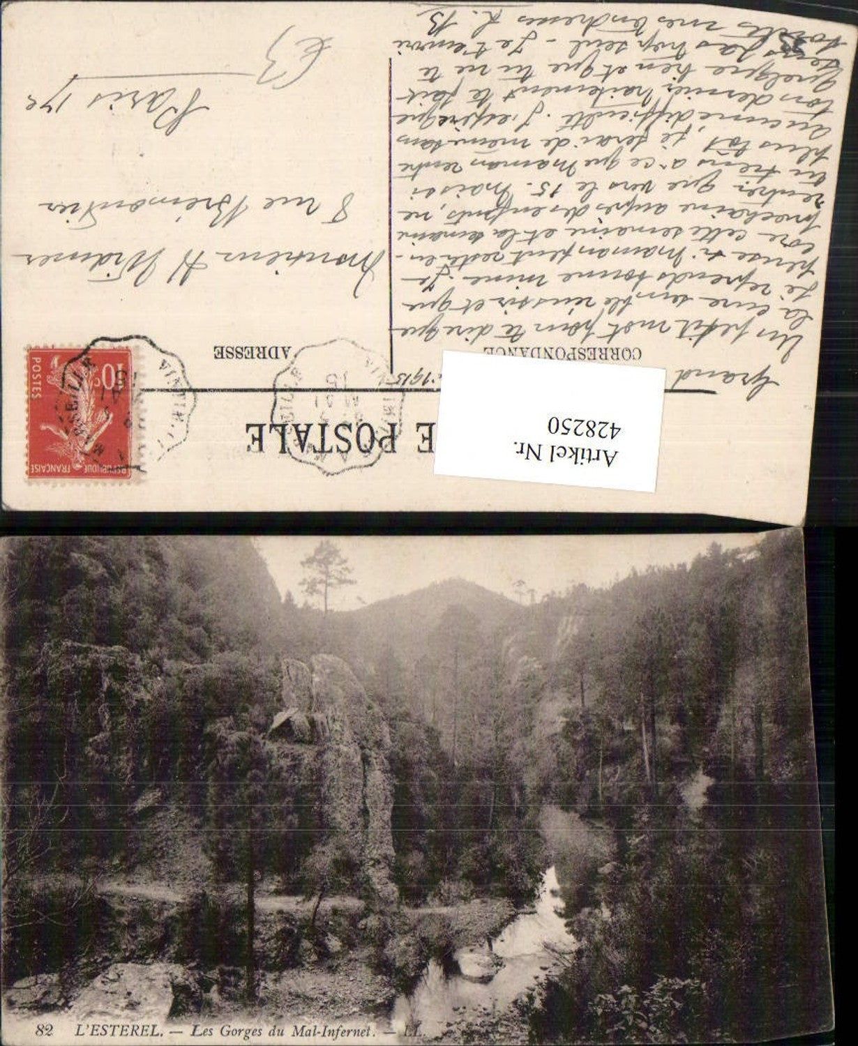 428250,Provence-Alpes-Cote-Azur Var L'Esterel Les Gorges du Mal-Infernet Schlucht