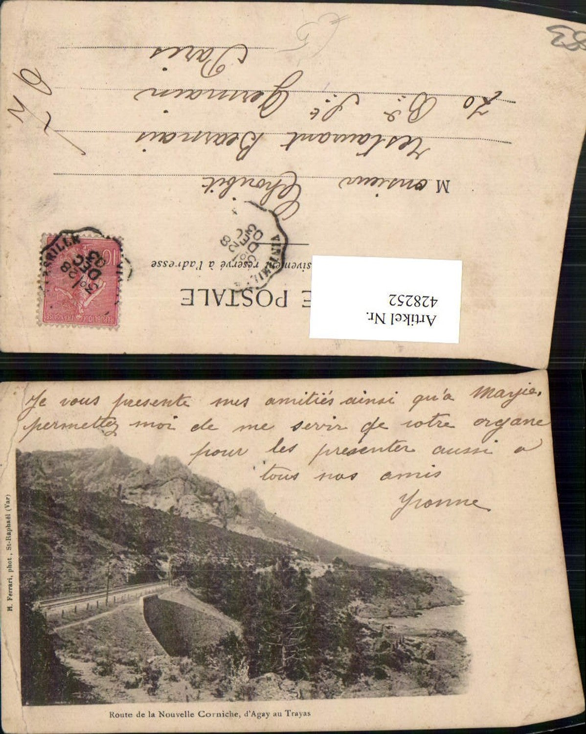 428252,Provence-Alpes-Cote-Azur Var Route de la Nouvelle Corniche d'Agay au Trayas Küste