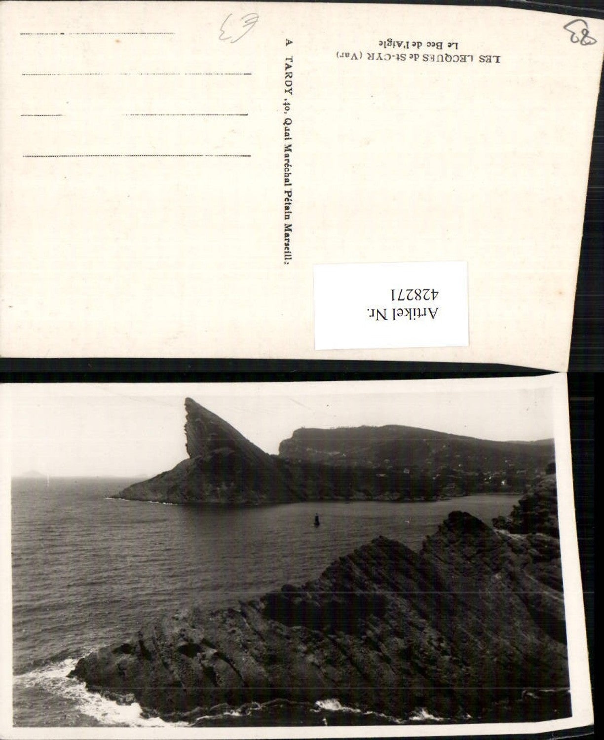 428271,Provence-Alpes-Cote-Azur Var Les Lecques de St-Cyr Le Bec de l'Aigle Küste