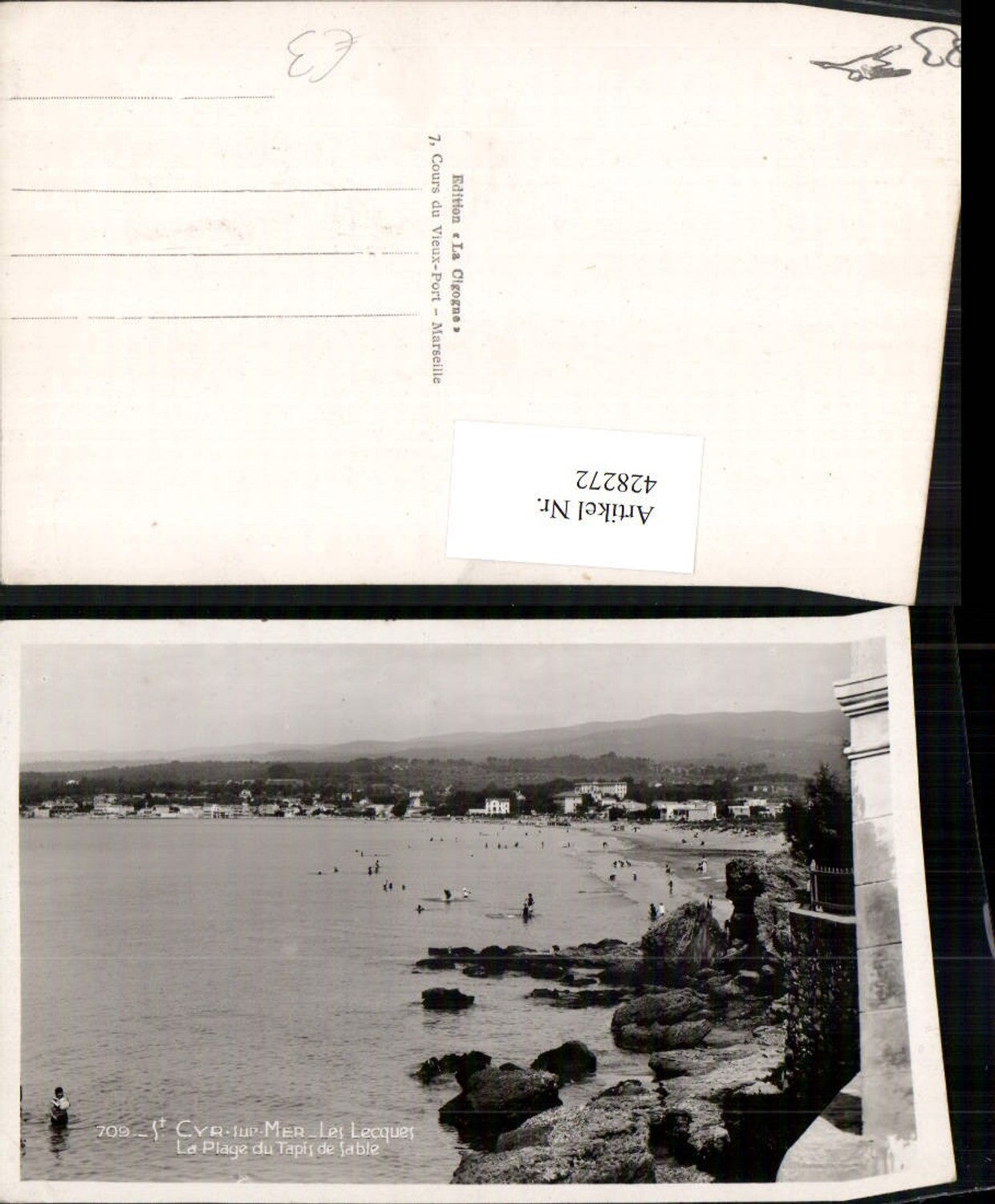 428272,Provence-Alpes-Cote-Azur Var St-Cyr-sur-Mer Les Lecques Plage Strand Küste