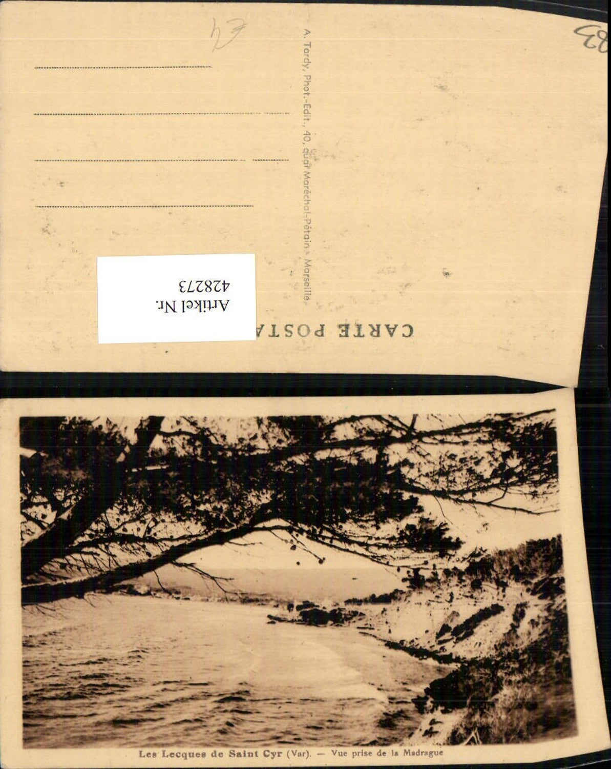 428273,Provence-Alpes-Cote-Azur Var Les Lecques de Saint Cyr Vue prise de la Madrague Küste