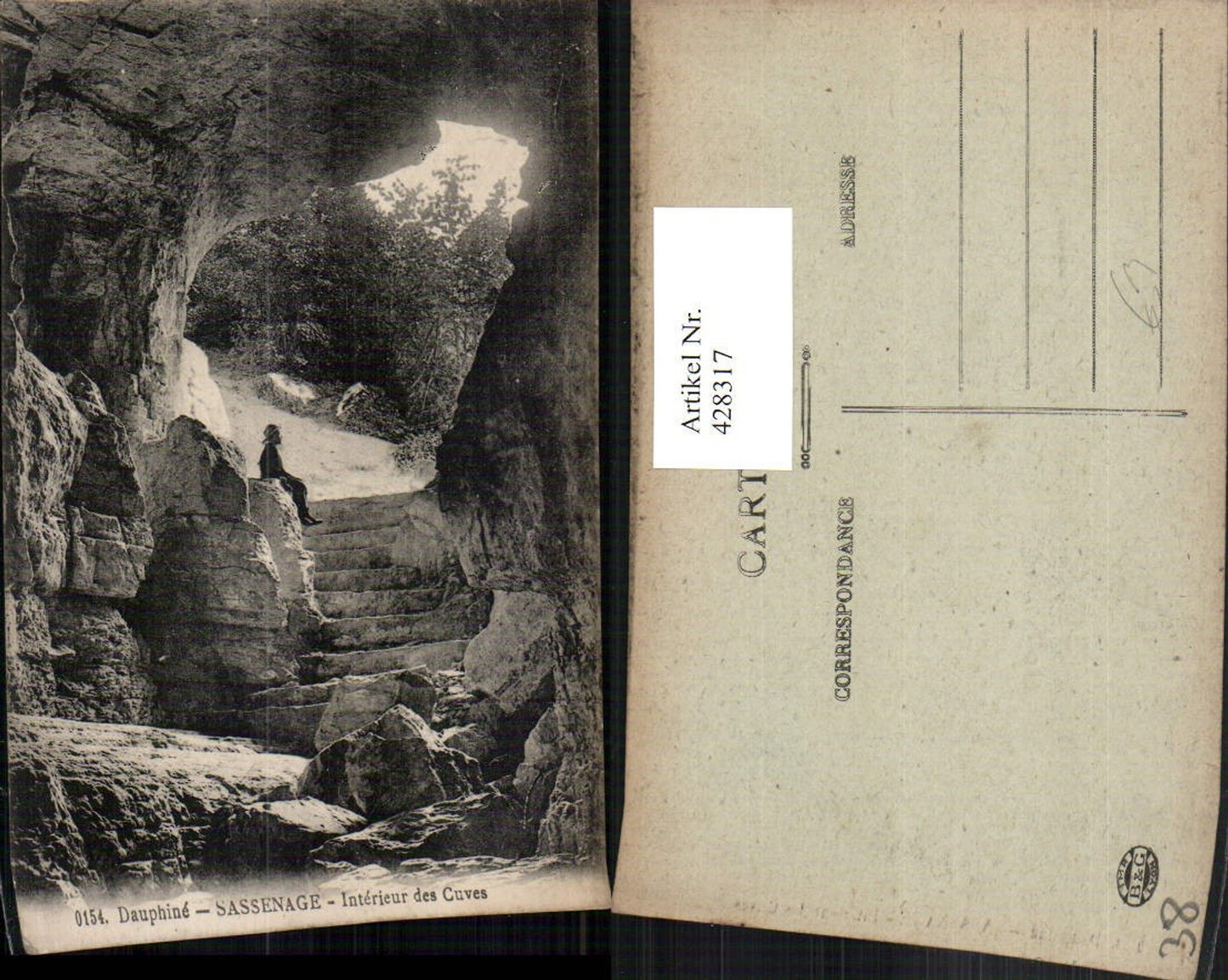 428317,Rhone-Alpes Isere Sassenage Interieur des Cuves Höhle