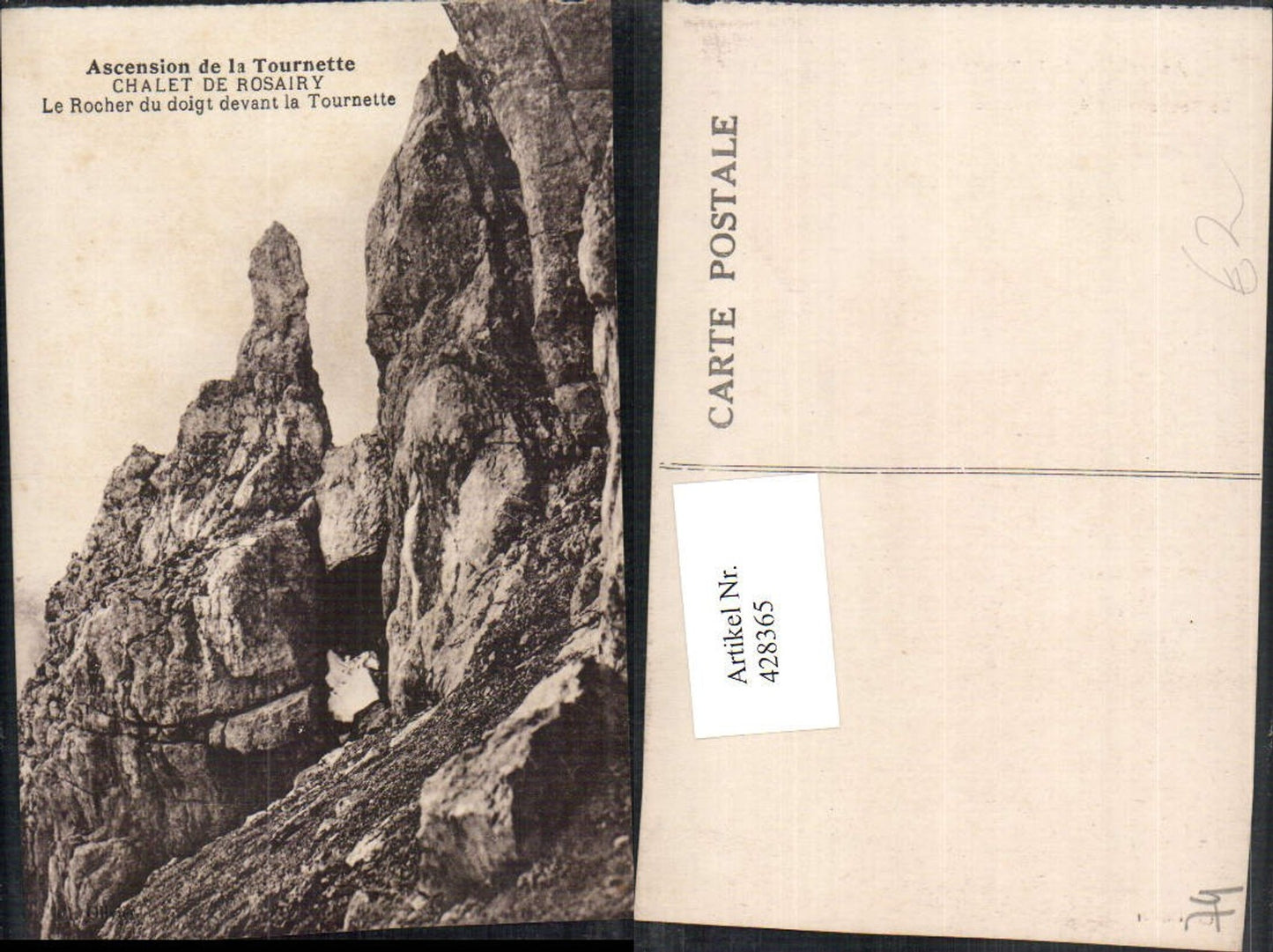 428365,Rhone-Alpes Haute-Savoie Chalet de Rosairy Le Rocher du doigt devant la Tournette Felsen
