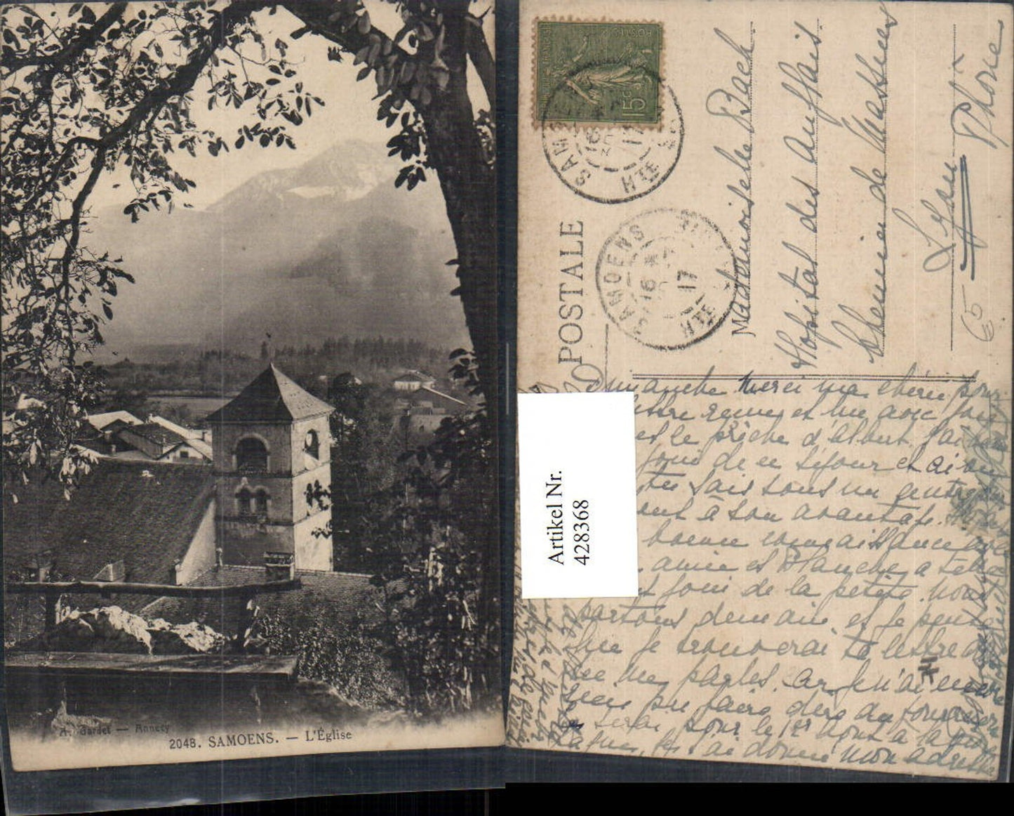 428368,Rhone-Alpes Haute-Savoie Samoens L'Eglise Kirche