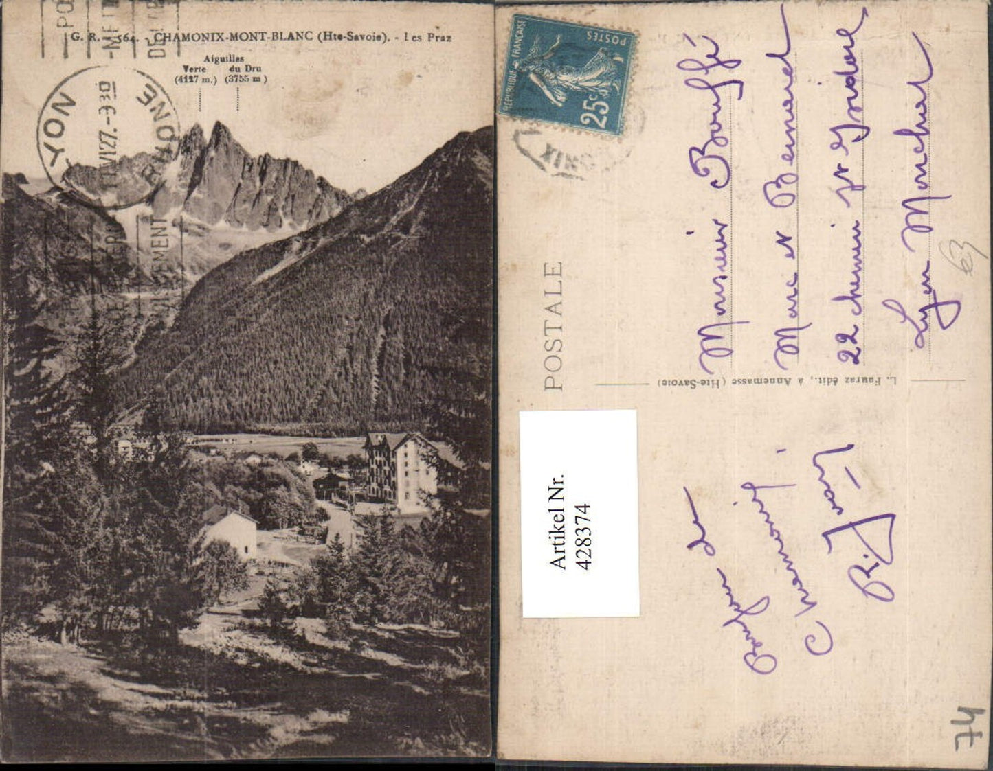 428374,Rhone-Alpes Haute-Savoie Chamonix-Mont-Blanc Les Praz Bergkulisse