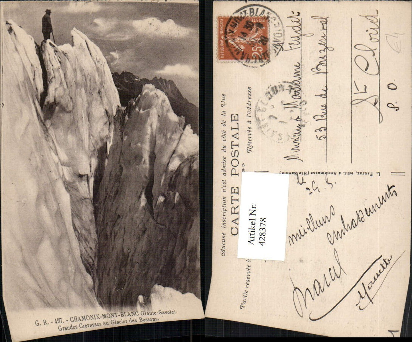 428378,Rhone-Alpes Haute-Savoie Chamonix-Mont-Blanc Grandes Crevasses Glacier Gletscher