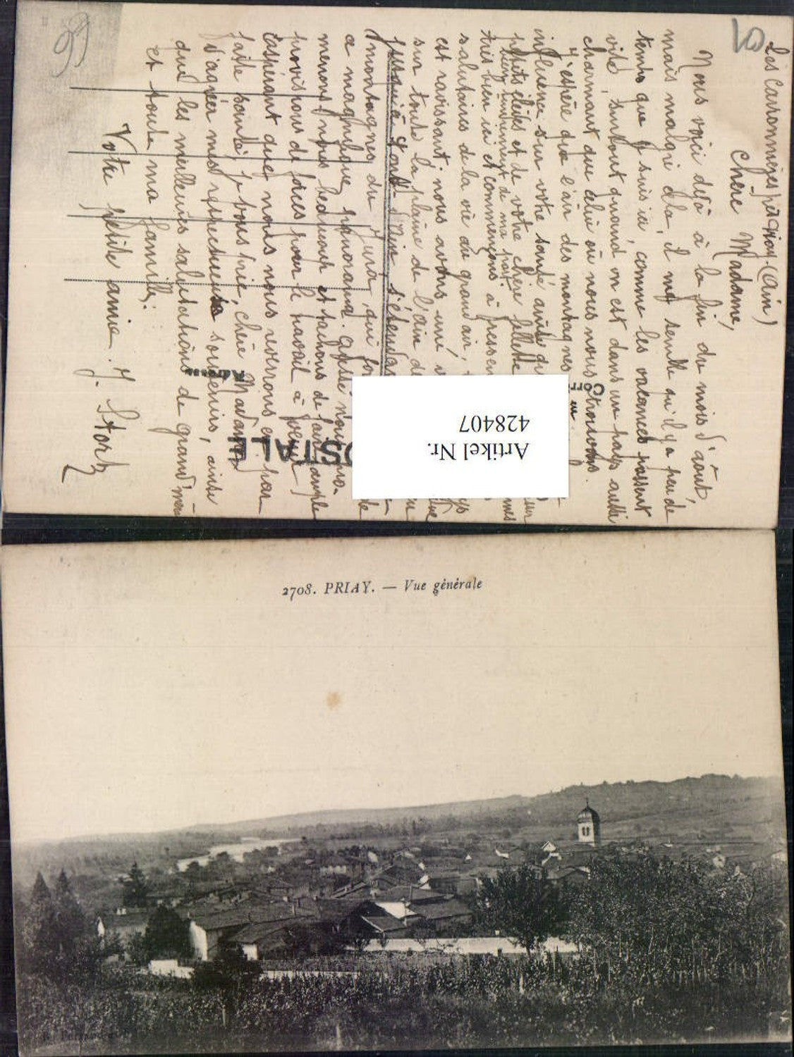 428407,Rhone-Alpes Ain Priay Vue generale Totale