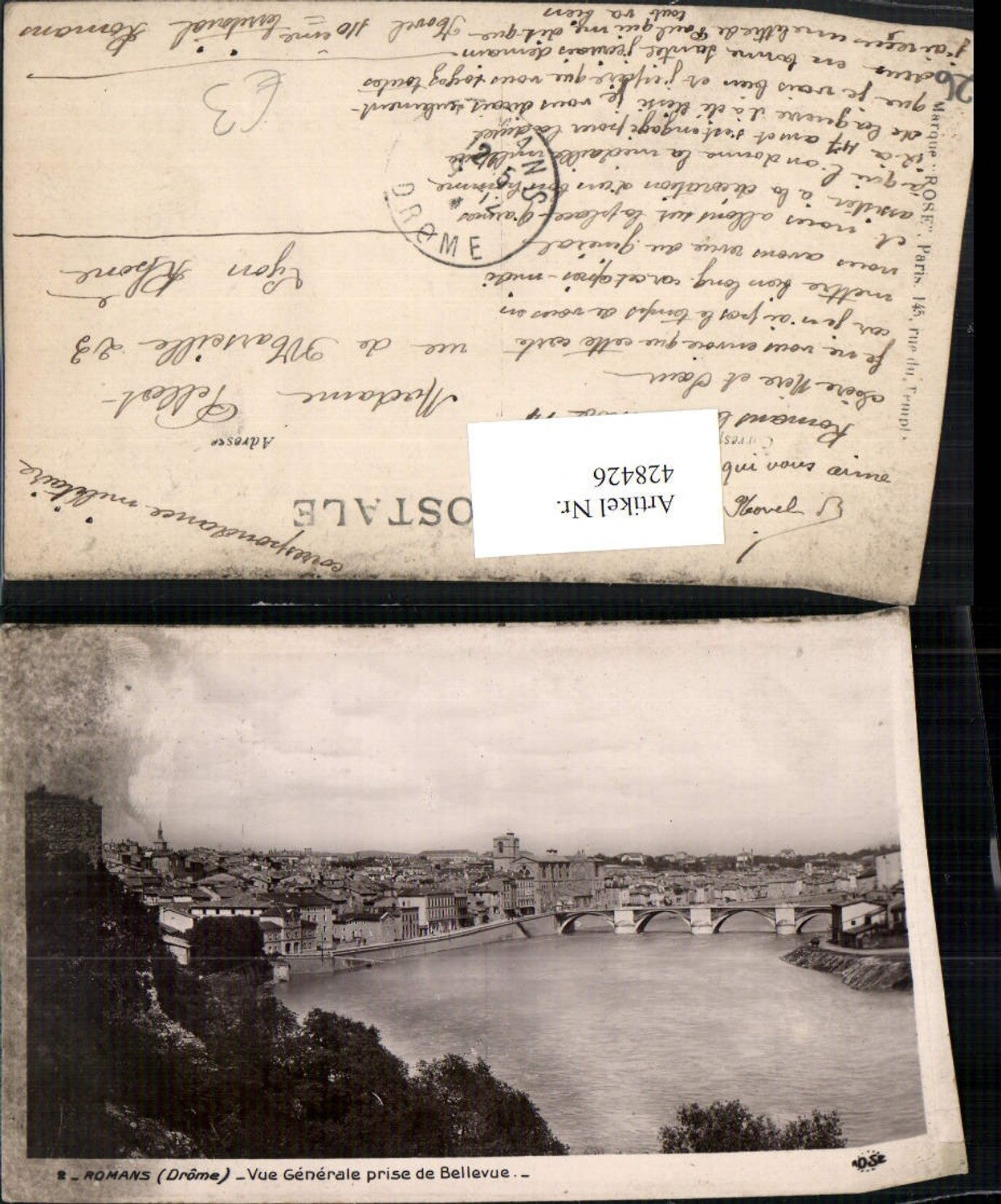428426,Rhone-Alpes Ardeche Romans Vue Generale prise de Bellevue Totale